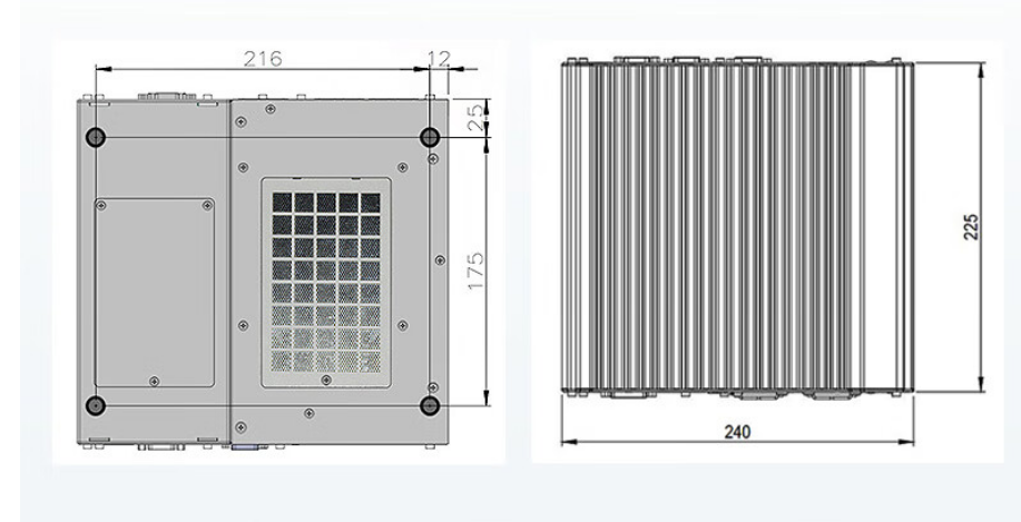 從中可以看出.DTB-3116-Q370的尺寸優勢明顯，具有薄款機身，機內結構緊湊，占用空間小，節省為用戶更多空間。。與此同時這款工控機重量輕，攜帶、搬運便利。