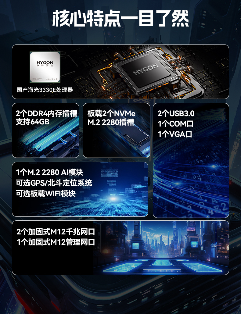 國產化加固型無風扇工控機,海光3350Ecpu微型主機,DTB-3480-3330E.jpg
